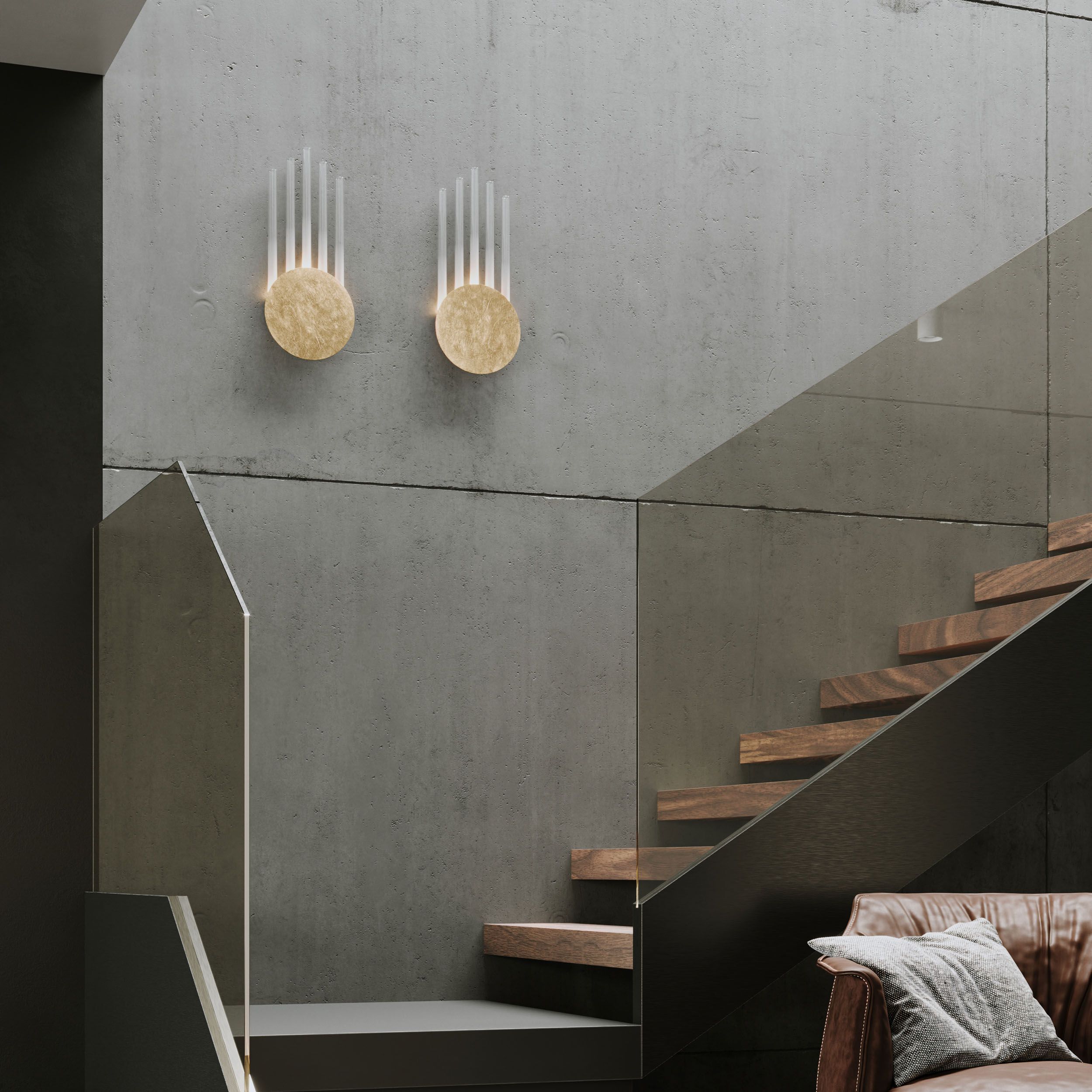 Светодиодный настенный светильник из металла и Pyrex® STILLUX RANDOM 21657 ARCH-00056568 - Вид №2