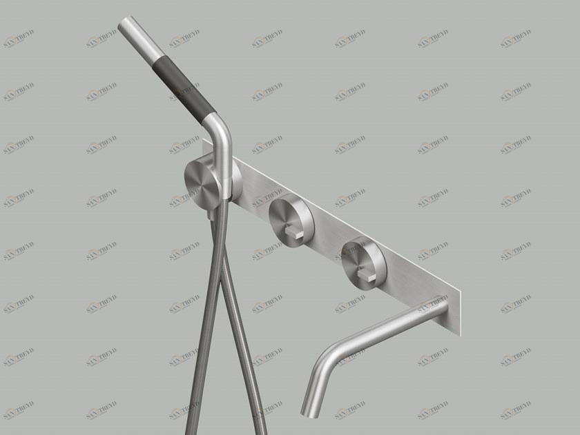 Quadrodesign Смеситель для ванны из нержавеющей стали настенный Q sun-id-1344806