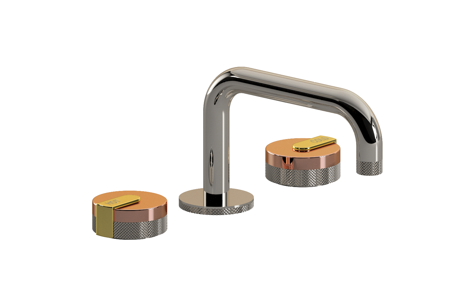 E-11510-R1RG-L1AU-PN Смеситель для умывальника на 3 отвертия GRAFF MOD+