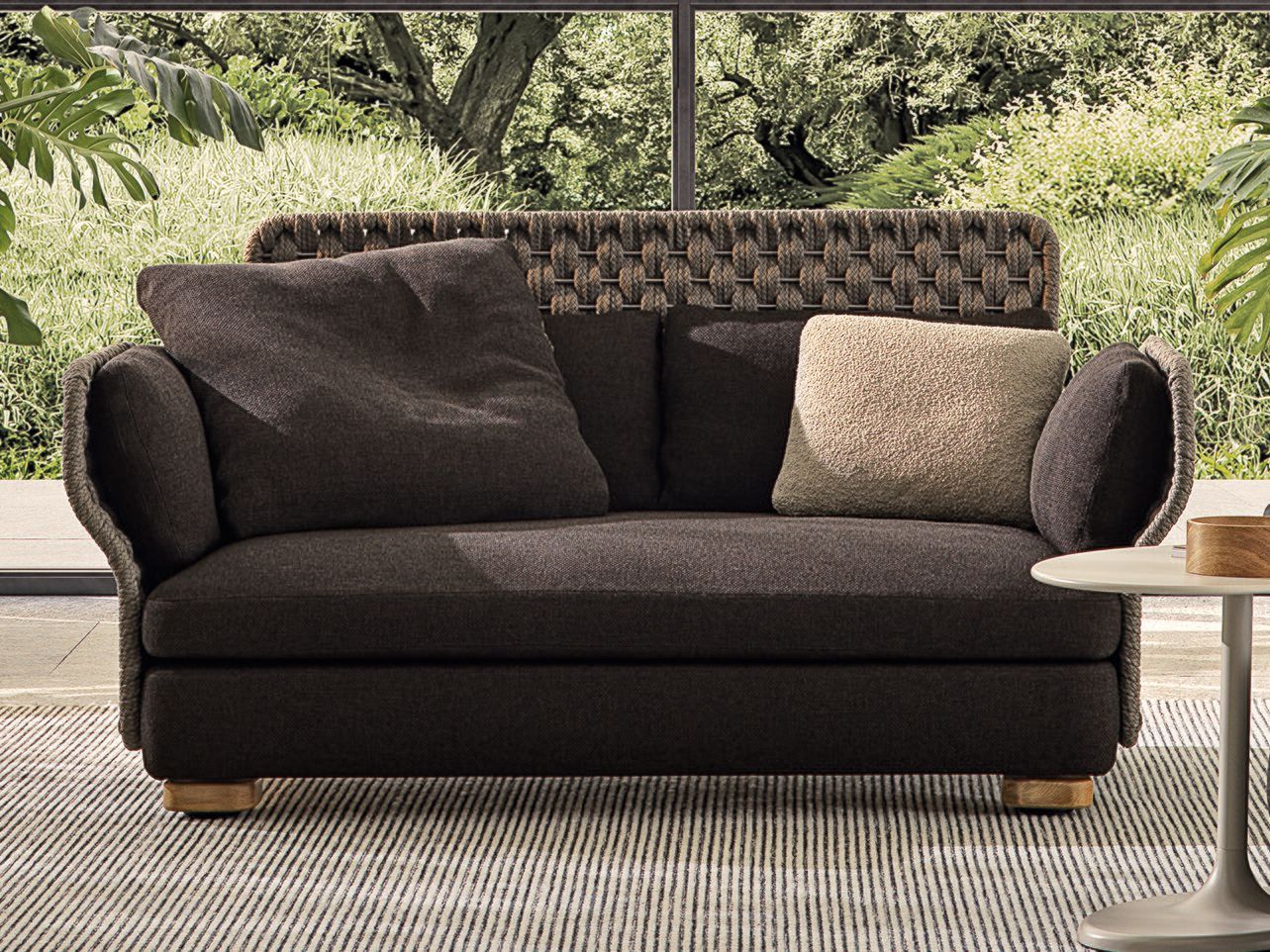 2 местный ткань открытый диван Minotti AMII ARCH-00065235