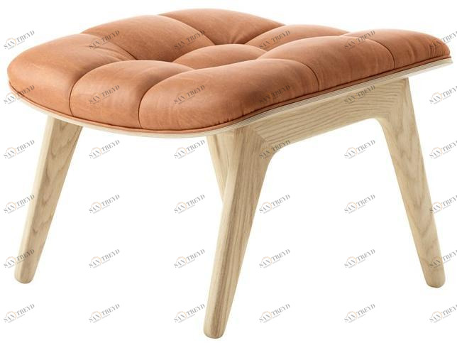 NORR11 Подставка для ног из дуба и кожи Mammoth sun-id-1354981