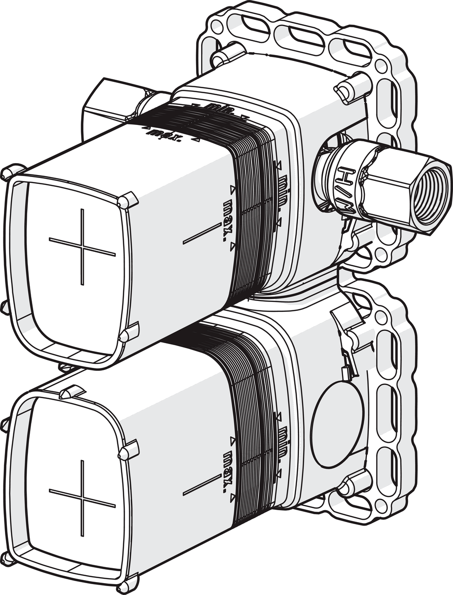 Oras 2207A Корпус смесителя для умывальника, 230/12 V 2207A  - Вид №2