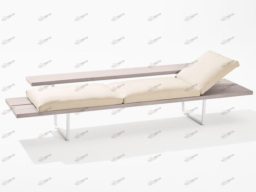 FAST Садовая кушетка из алюминия с имитацией дерева Orizon N2725a