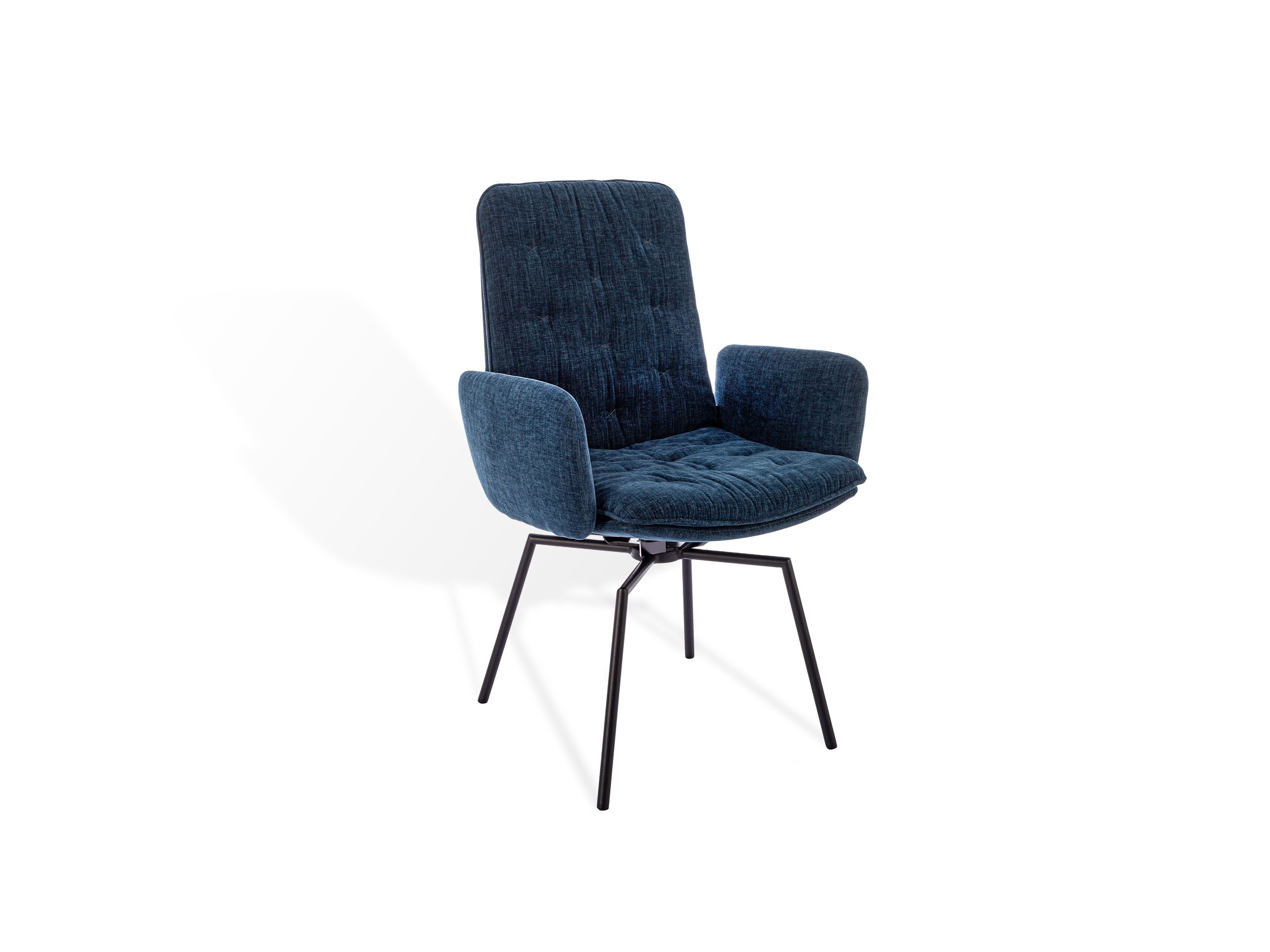 Мягкий стул с крестообразной рамой и подлокотниками KFF Arva Stitch ARCH-00146203 - Вид №4