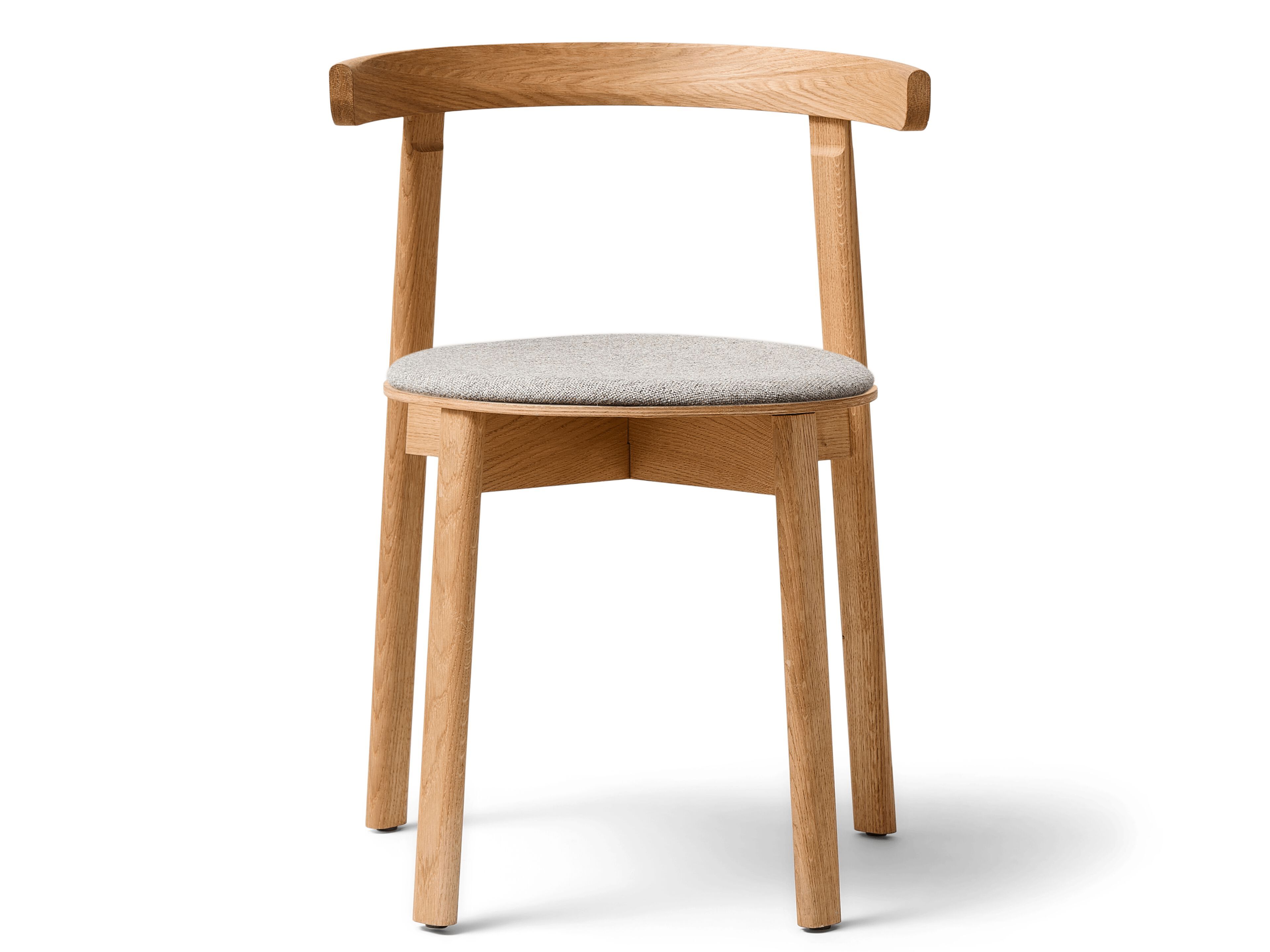 Штабелируемый дубовый стул с мягким сиденьем Form & Refine Lunar ARCH-00070395 - Вид №1