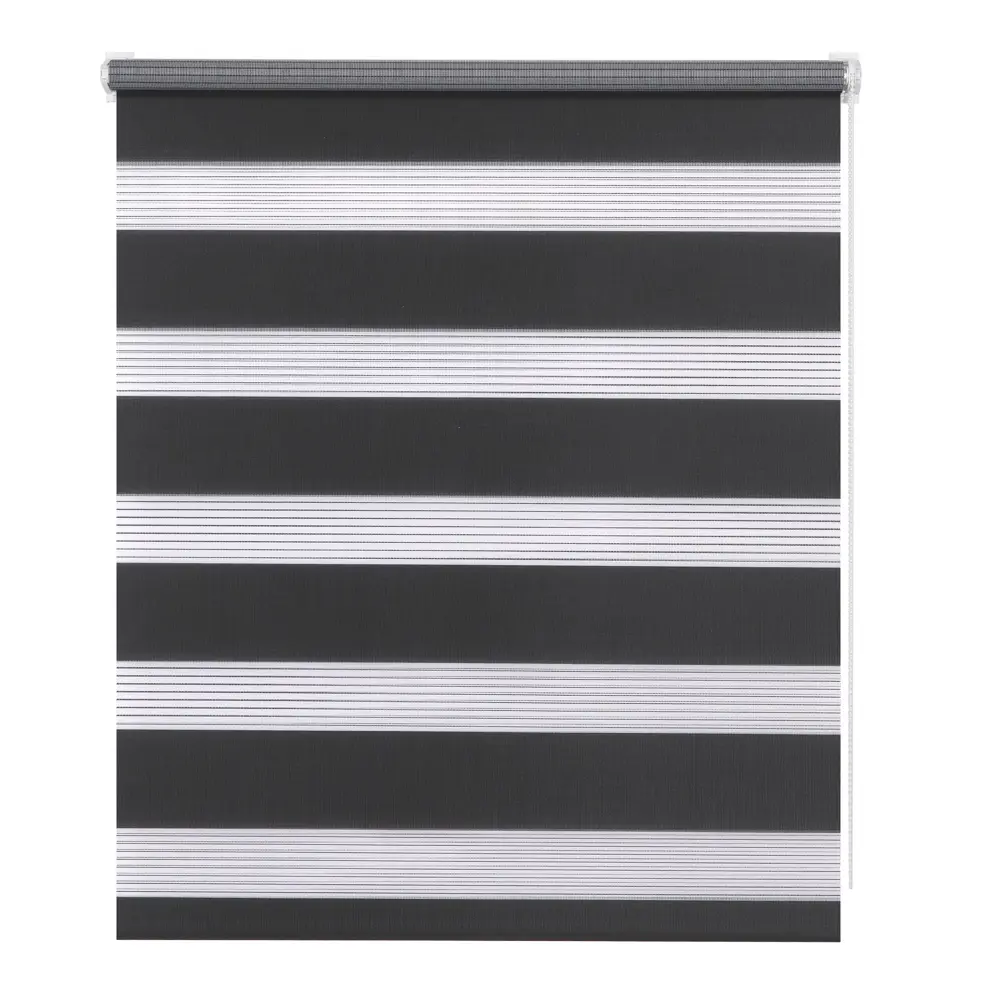 Штора рулонная день-ночь Мелоди 40x175 см графит MIAMOZA STLM-2162881