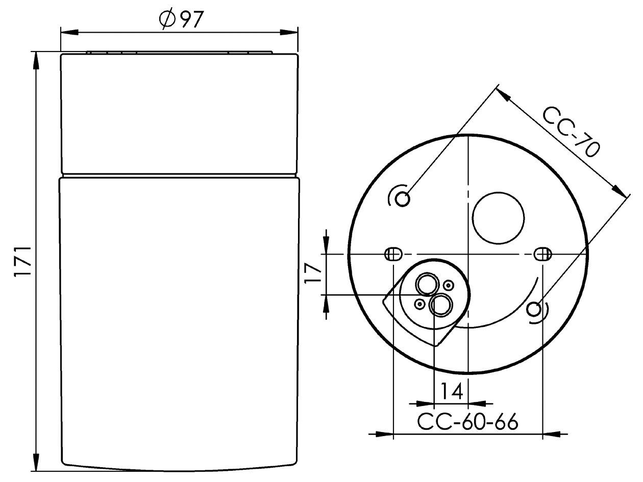 Настенный светильник / потолочный светильник из опалового стекла и фарфора Ifö Electric Opus ARCH-00060190 - Вид №11