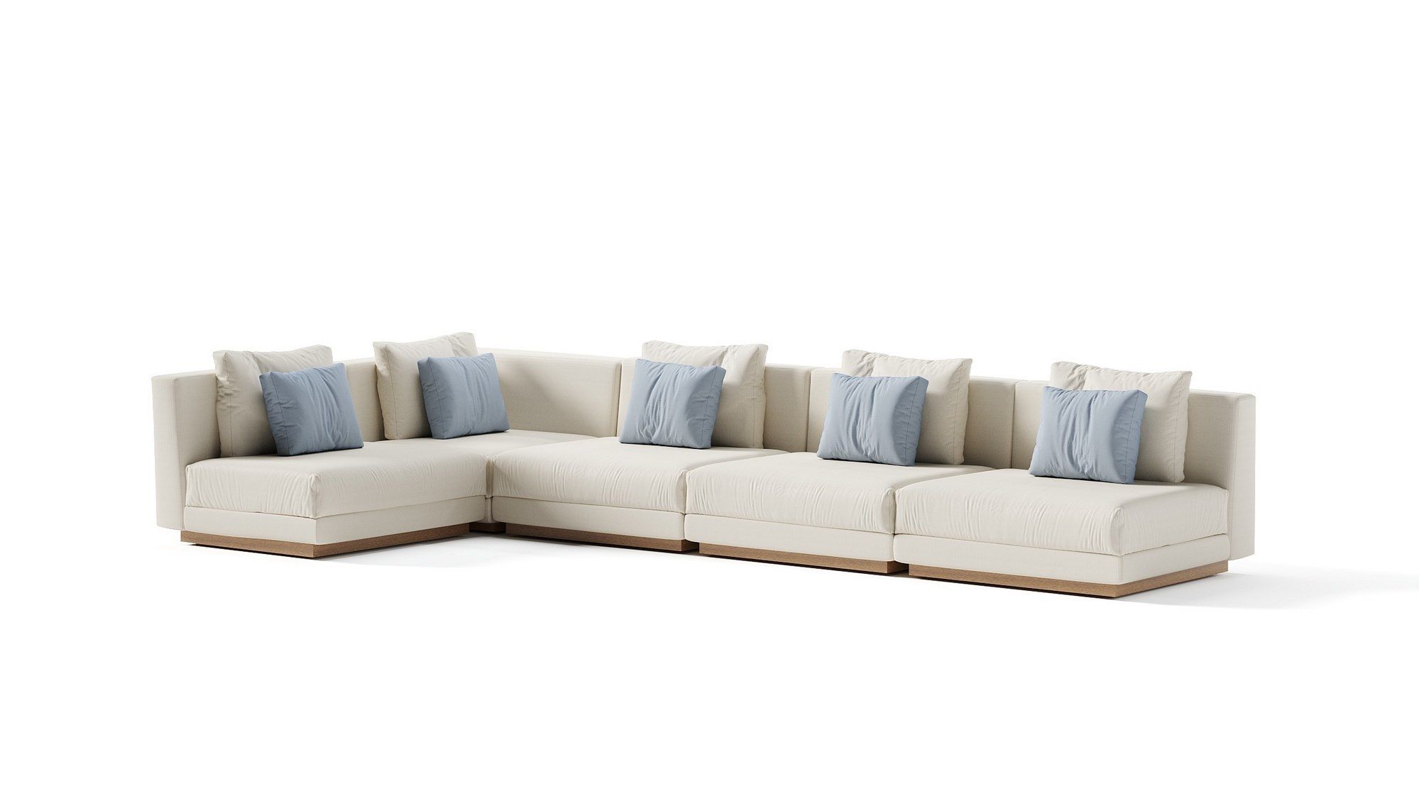 Секционный садовый диван с каркасом iroko Braid Embrace ARCH-00041078 - Вид №4