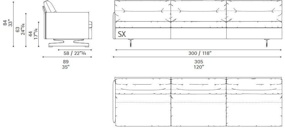 Poltrona Frau Модульный диван с журнальной полкой La collezione - divani e poltrone sun-id-1502655 - Вид №33