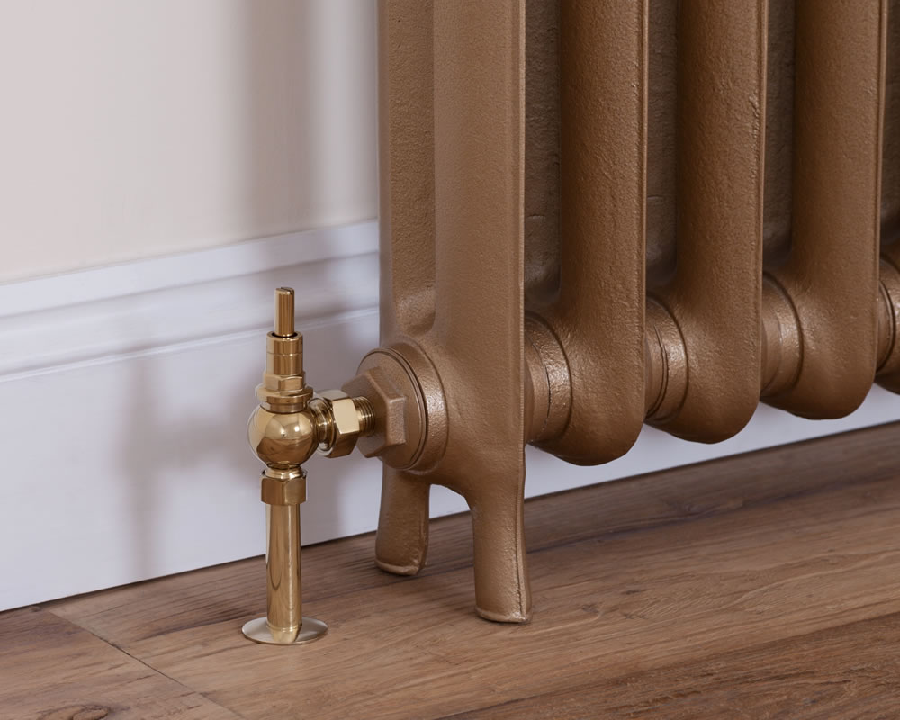 LD090 Впускной ручной радиаторный клапан Brumpton 15 мм (латунь) Сarronheating  - Вид №3