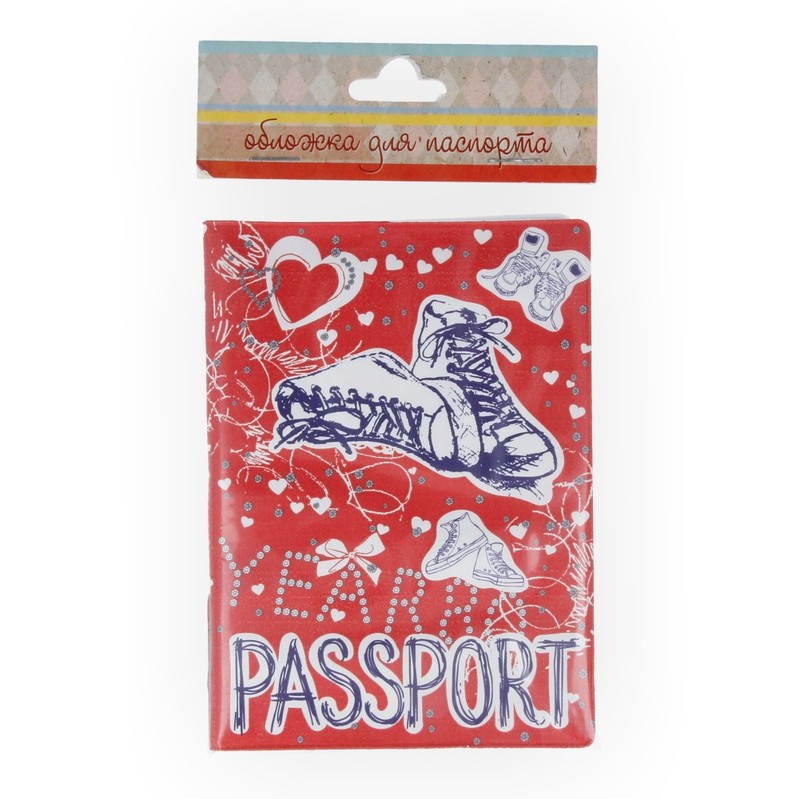 35676 Обложка для паспорта из ПВХ ( 13.3 x 19.1 см) "Диско" Феникс-Презент 