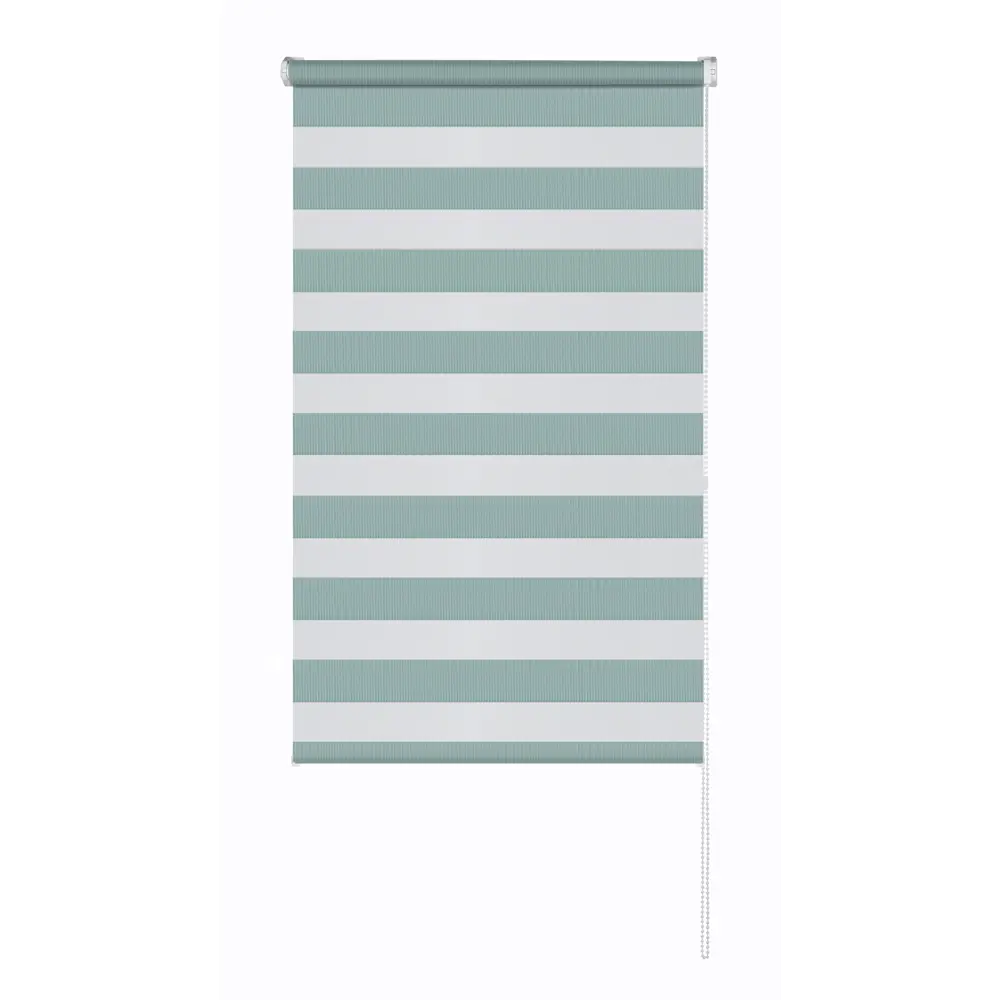 Рулонная штора день-ночь MIAMOZA Петер 160x175 см бирюзовая 89411403 STLM-1572663