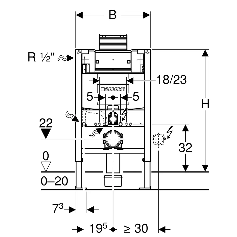 Инсталляция для подвесного унитаза Duofix Omega 82016591 STLM-2179180 Geberit  - Вид №4