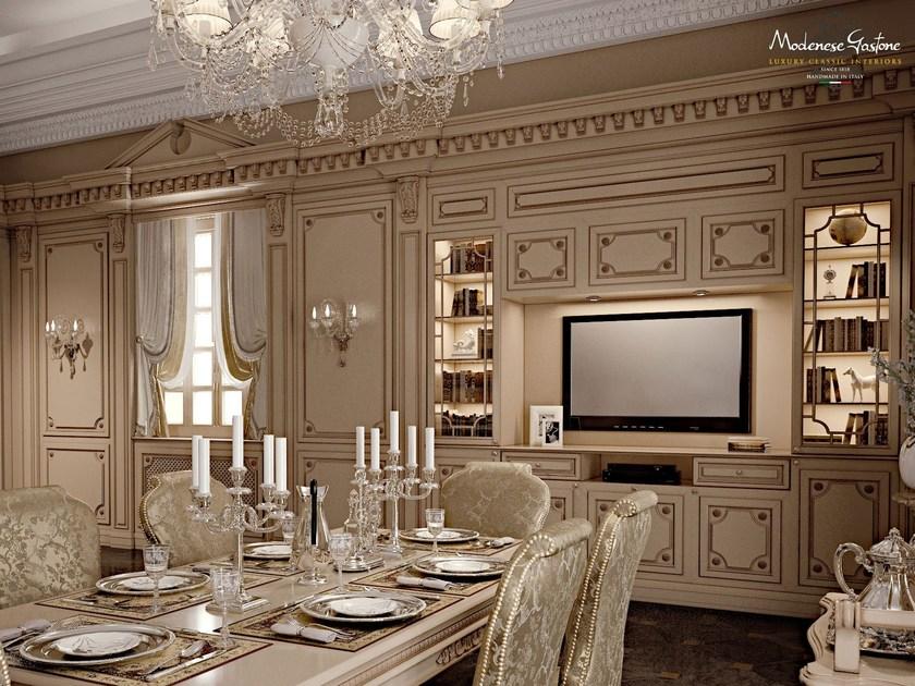 Modenese Gastone Кухня из лакированного массива дерева на заказ с островом Cucine sun-id-1405112 - Вид №1