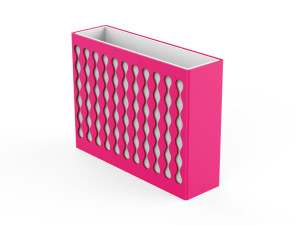 Прямоугольный плантатор из оцинкованной стали