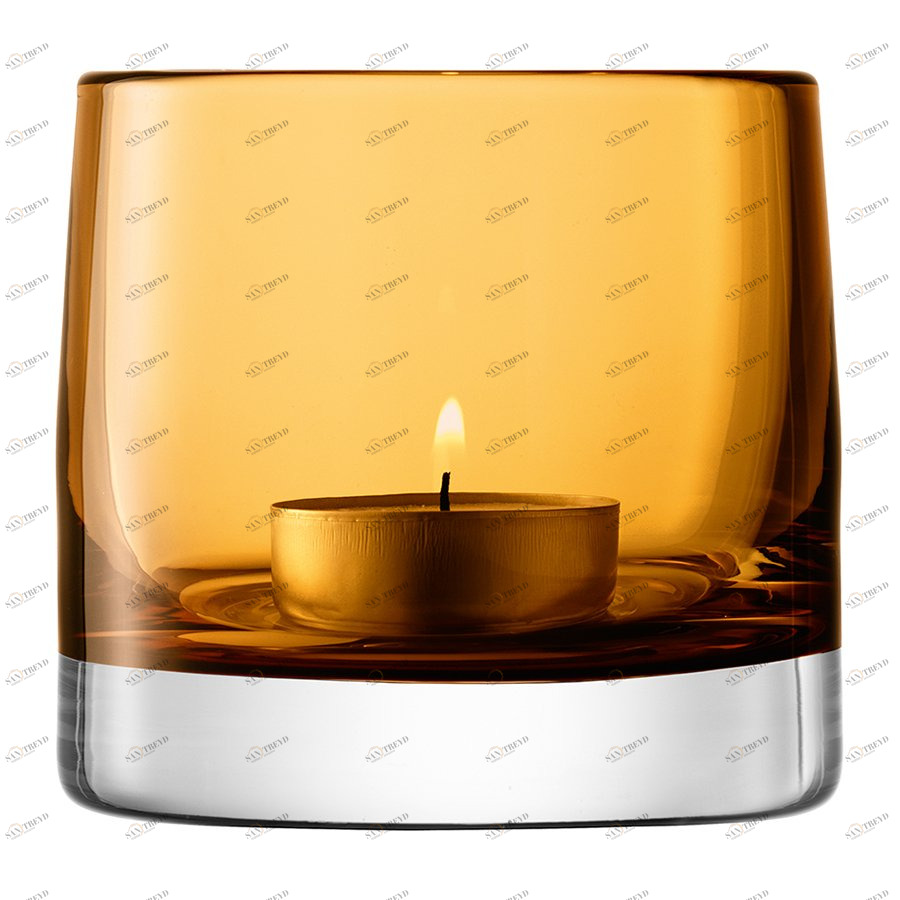 Подсвечник стеклянный оранжевый Light Colour LSA INTERNATIONAL  253423 Оранжевый 