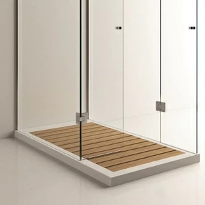 Moma Design Душевой поддон 800х1800 One Shower Wood белый/дерево