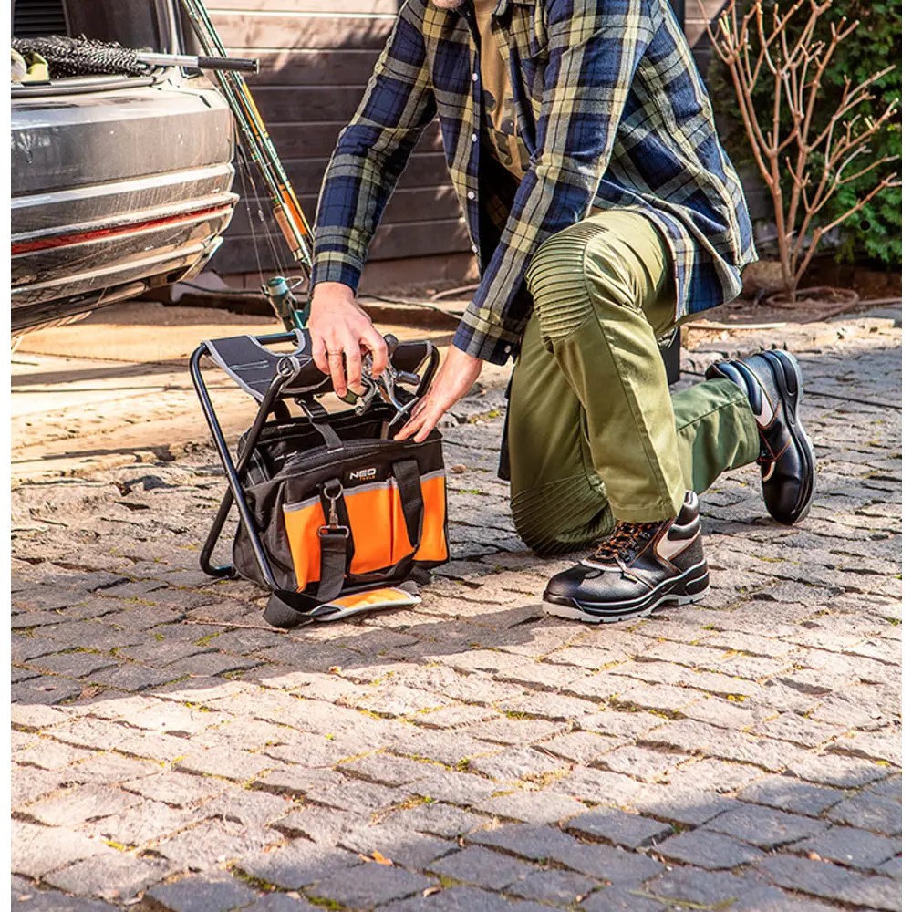 Рубашка фланелевая клетчатая Neo Tools оливково-синяя размер L рост 188 STLM-2175079 - Вид №2