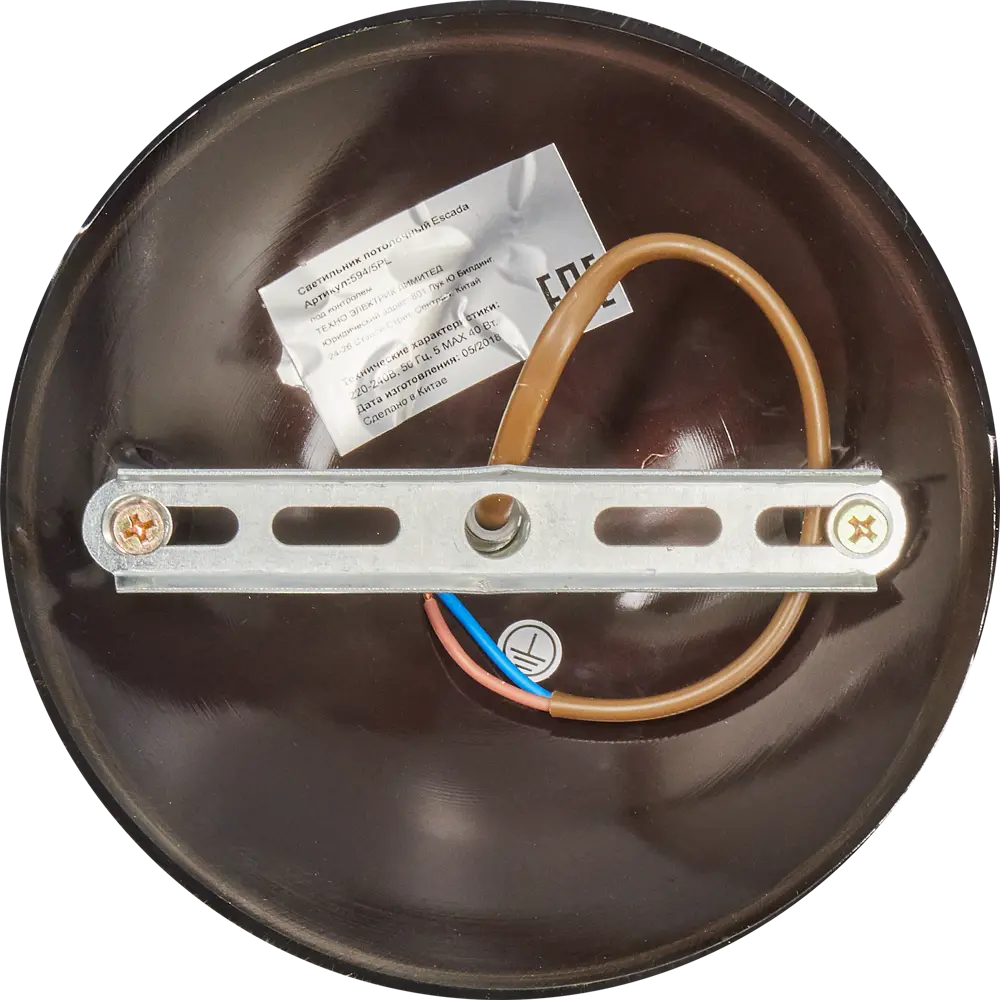 Люстра «Faberge» 594/5PL 5хЕ14х40 Вт цвет античная бронза Escada STLM-2138715 - Вид №7