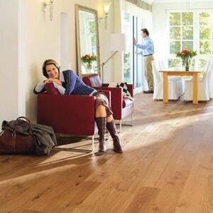 Паркетная доска Haro 4000 Series Top connect Маркант масло воск 2v фаска Дуб Рустик с брашью (Текстурированная) 2200х180 мм.