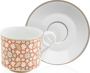 10549945 Furstenberg Чашка для капучино с блюдцем Furstenberg "Раджастан" Фарфор