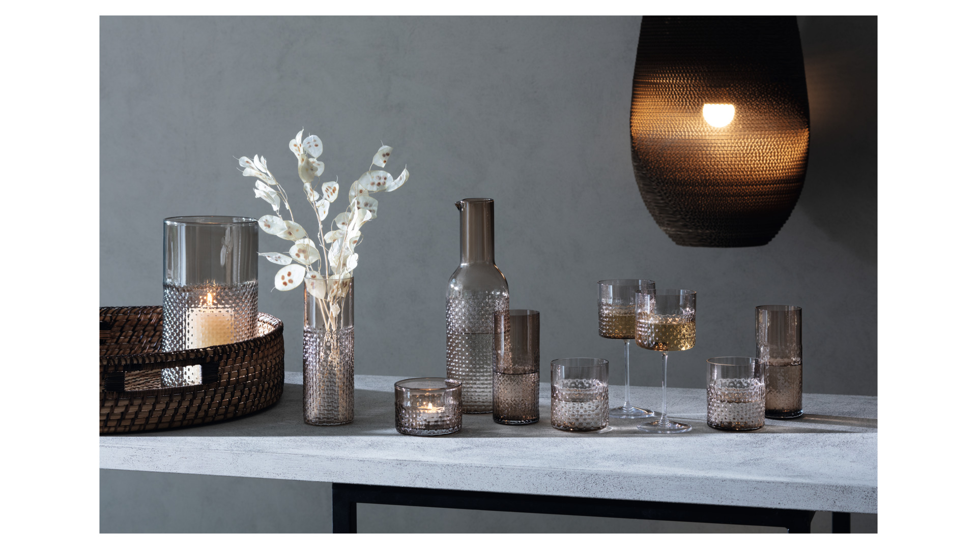 10656118 LSA International Графин LSA International, "Wicker", 1,2л, коричневый Стекло  - Вид №2