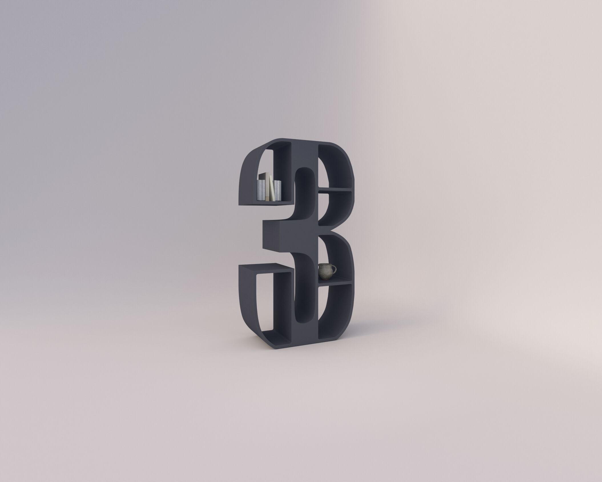 Мебель контейнеры в бетонной конструкции Voltan 555 ARCH-00065661 - Вид №41