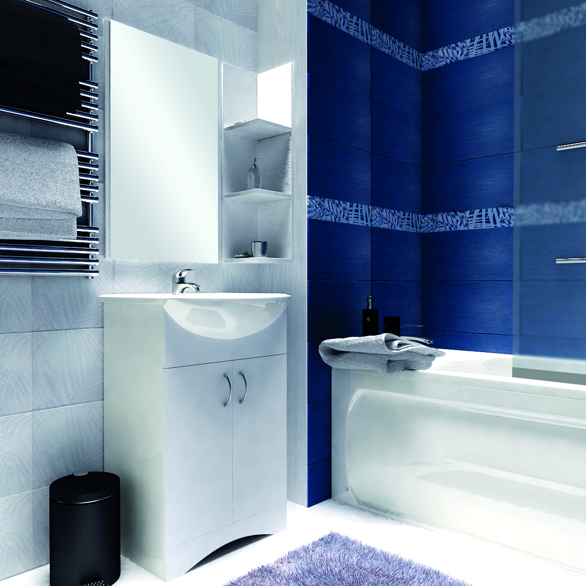 У23147 Тумба без раковины Уют 60Н 2д 1 Marka Уют