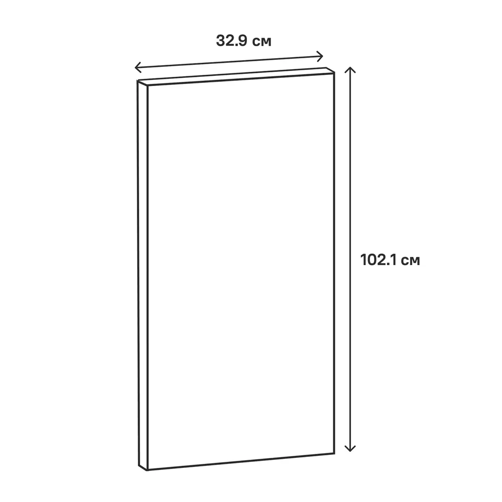 Фасад кухонный Сантьяго Delinia ID 32.9×102.1 см в стиле светлое дерево 82676478 STLM-0033770 - Вид №14