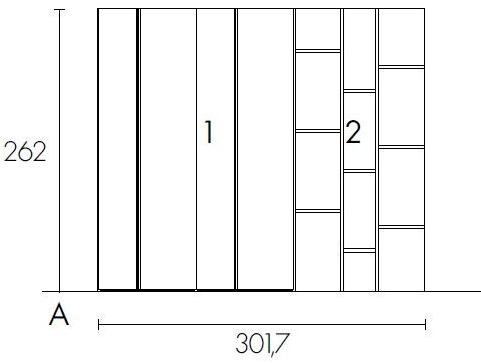 Zalf Деревянный шкаф с комодом Combi system sun-id-1506987 - Вид №8
