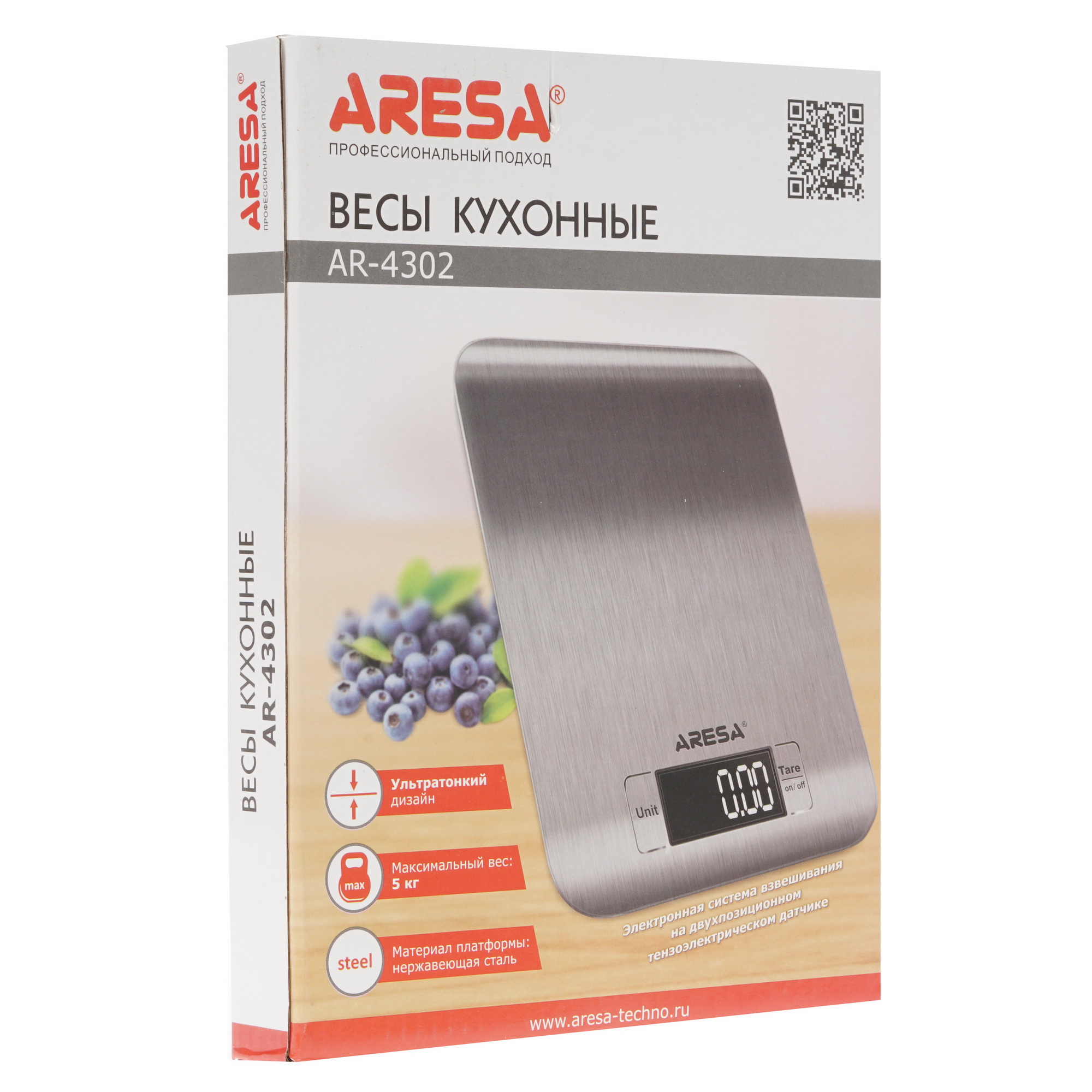 8158621 Кухонные весы ARESA AR-4302 серебристый STDN-0104990 - Вид №5