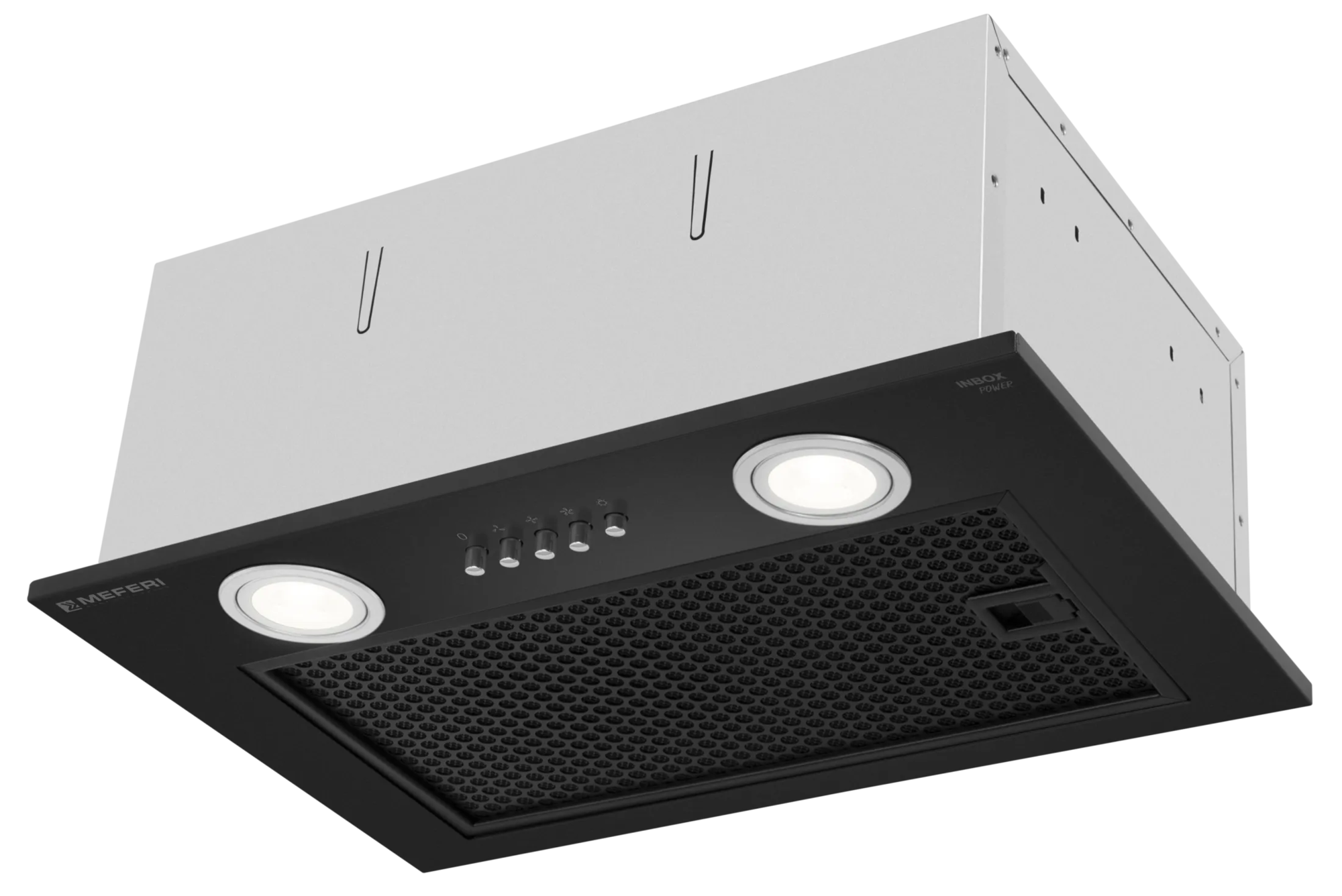 9168715 Вытяжка полновстраиваемая Meferi INBOX45BK POWER черный STDN-0036558 - Вид №2