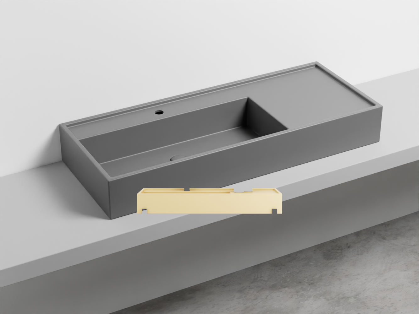 PNLA115-CN Керамическая раковина на одно отверстие 115 cielo Plinio Ceramica Cielo