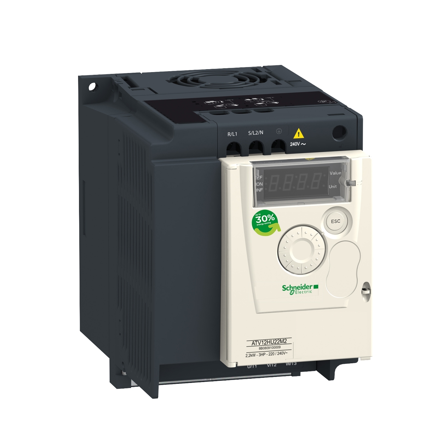 ATV12HU22M2 ПРЕОБР ЧАСТОТЫ ATV12 2.2КВТ 240В 1Ф (max 11) Schneider Electric ПЧ 0 - 15 кВт Altivar 320/12/312/32 