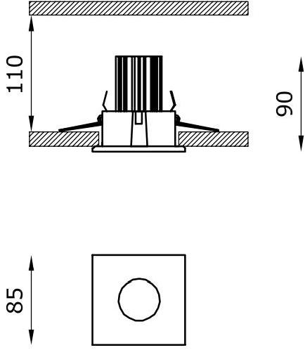 Buzzi & Buzzi Встраиваемый наружный точечный светильник из алюминия Iron sun-id-1433319 - Вид №1