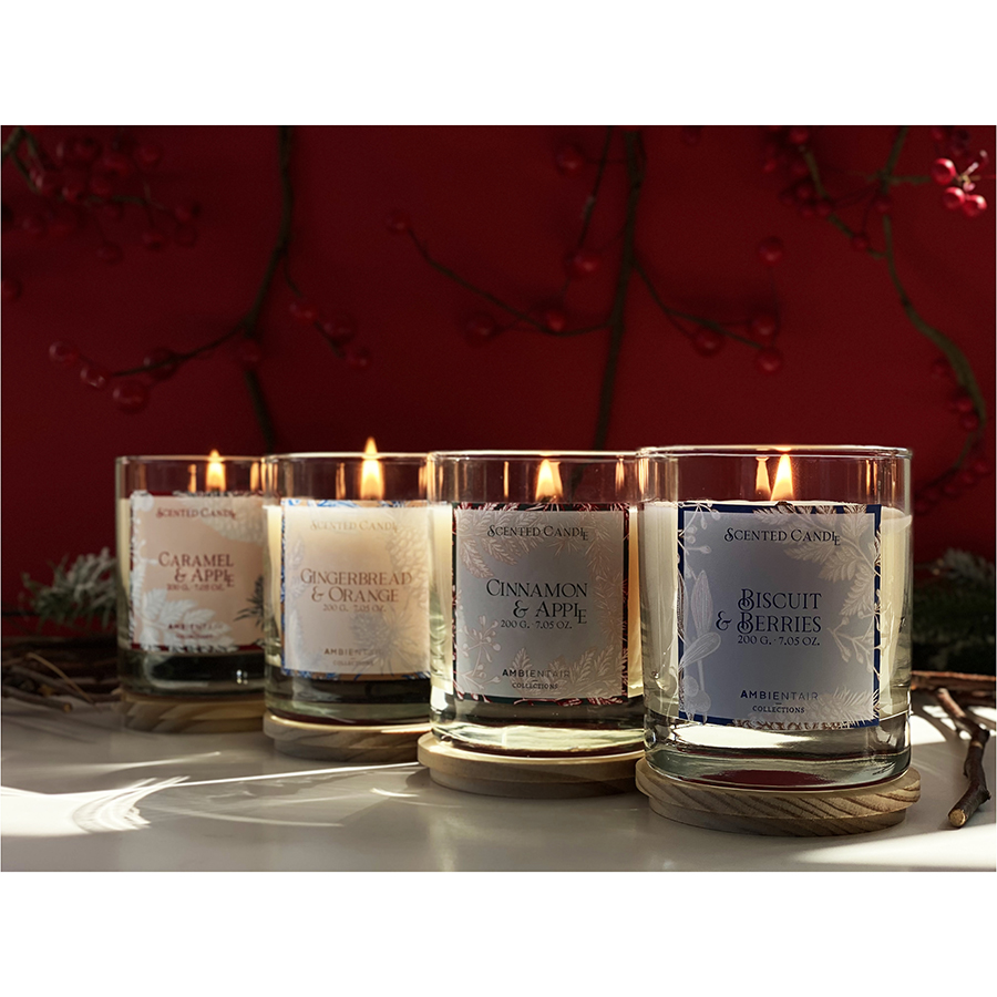 VV401MCTO Свеча ароматическая gifting, Корица и яблоко, 40 ч Ambientair  - Вид №1
