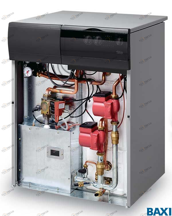WSB43423301 Напольный двухконтурный газовый котел с чугунным теплообменником и встроенным бойлером BAXI SLIM 2.230 i BAXI 