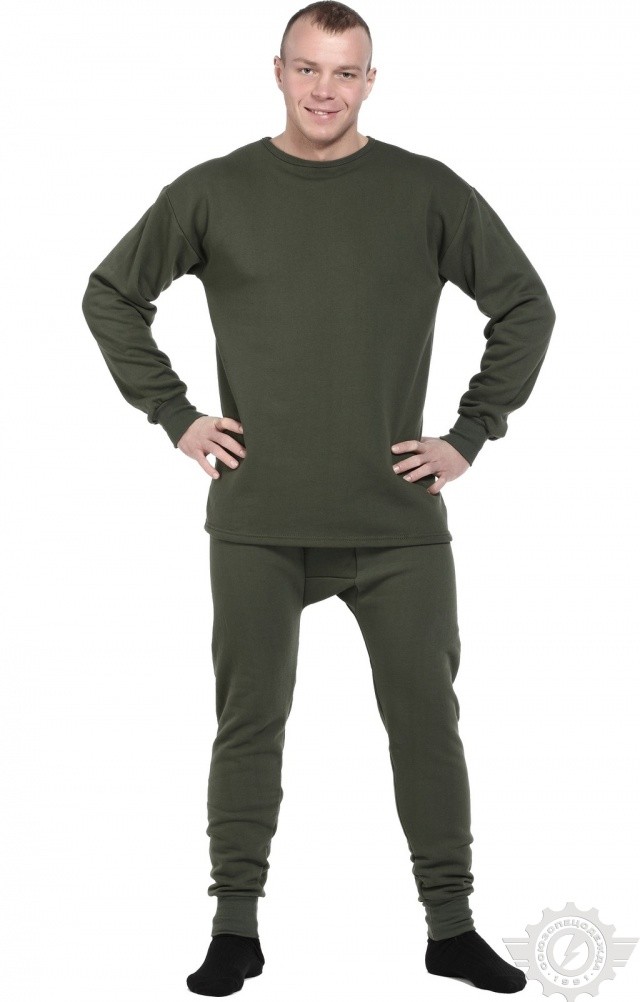 63134 Нательное белье зимнее оливковое  Толстовки, рубашки, футболки, тенниски размер 56-58 Спецодежда  - Вид №5