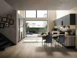 Febal Casa Кухня из ламината с полуостровом