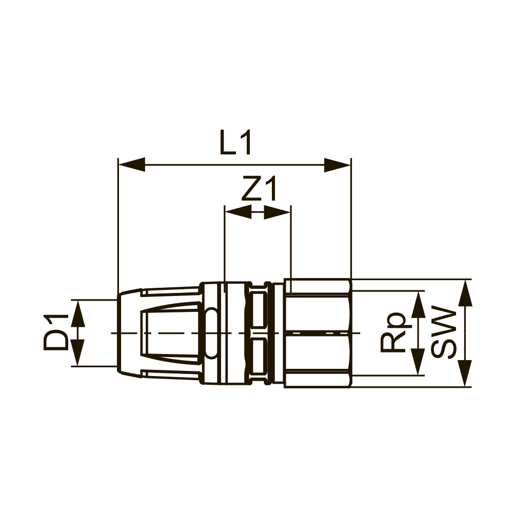 8610006 Фитинги push-fit латунь Tece  - Вид №1