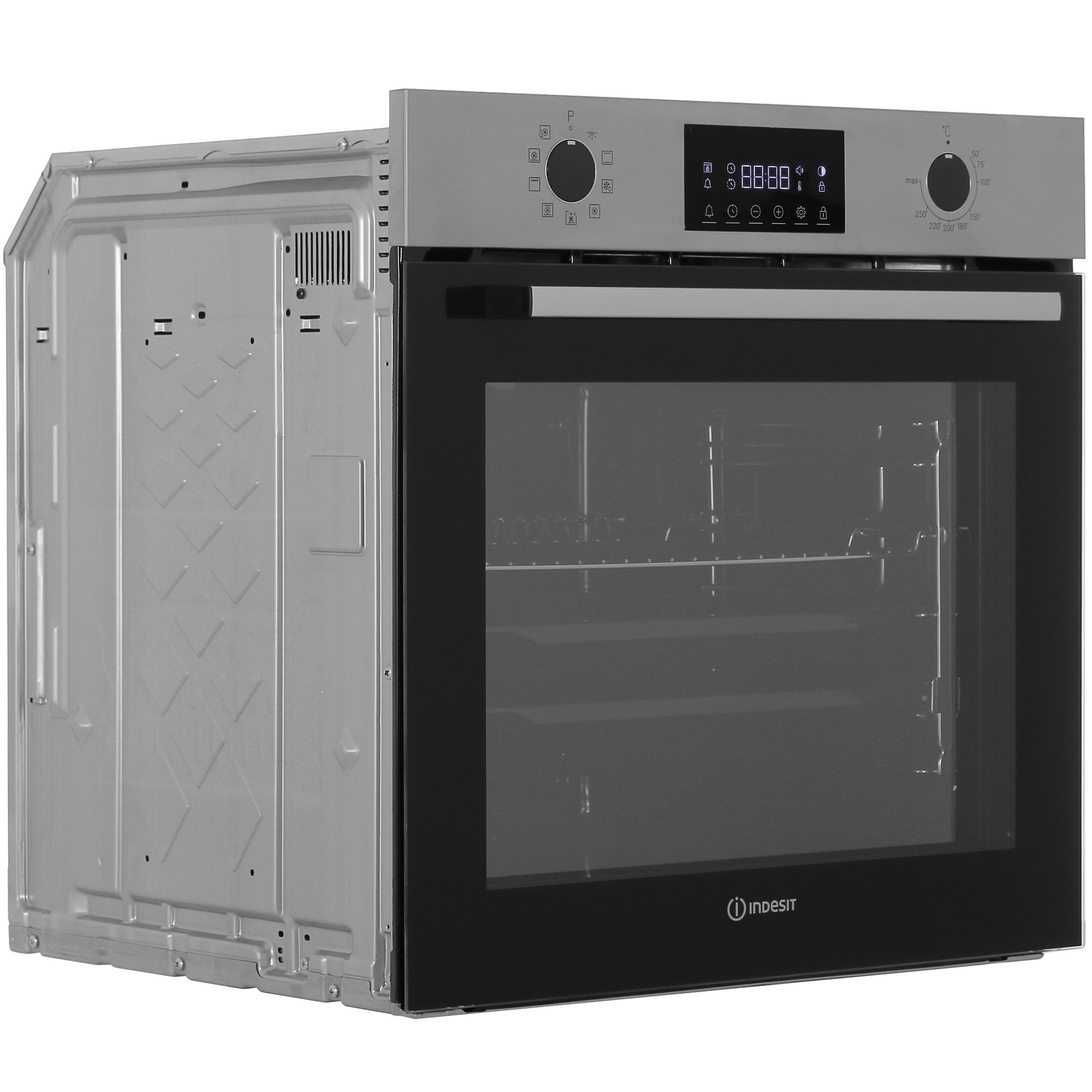 9987780 Электрический духовой шкаф Indesit IFE 3841 J IX серебристый STDN-0109686 - Вид №1