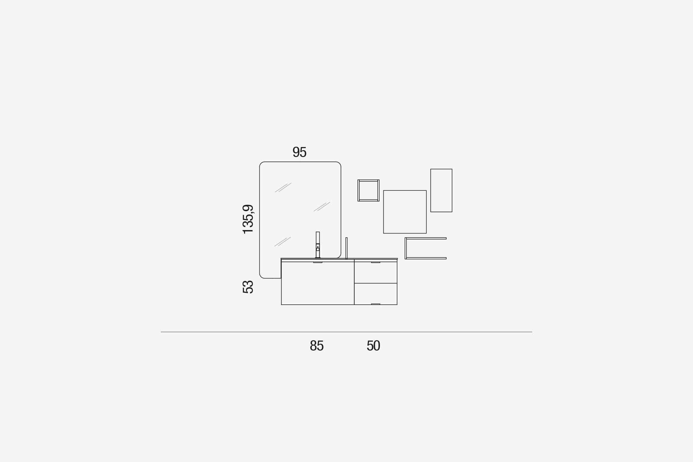 Комплект мебели 48 Arcom E.gò STARC70 - Вид №3