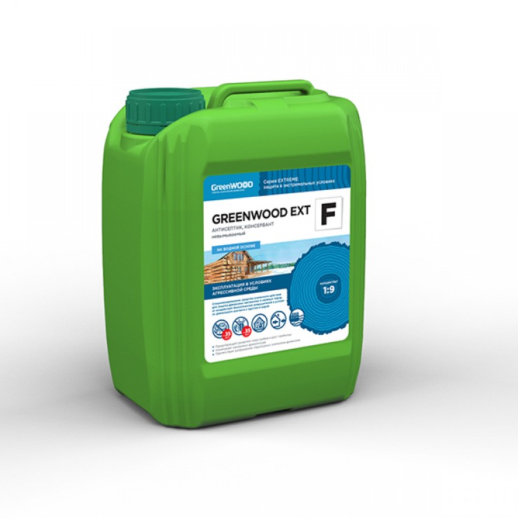 GWE-FK/05 GreenLAB GREENWOOD EXT F Концентрат 1:9, 5 л, АНТИСЕПТИК, КОНСЕРВАНТ невымываемый 