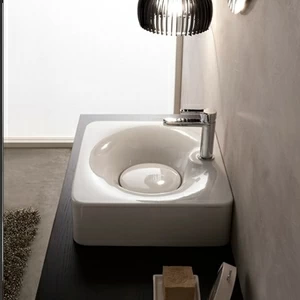 6003 Подвесная раковина настенная овальная Scarabeo Ceramiche  белая