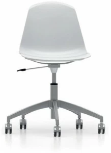 Luxy Регулируемое по высоте 5-спицевое кресло из полипропилена на колесиках Epoca