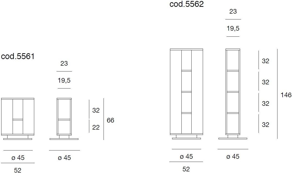Pacini & Cappellini Вращающийся деревянный книжный шкаф sun-id-1436312 - Вид №7