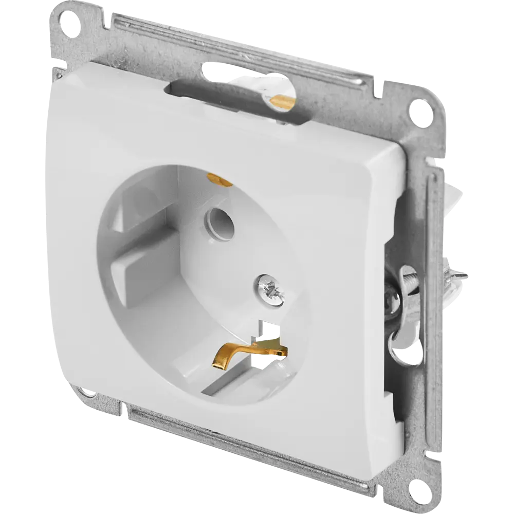 Schneider Electric Glossa — встраиваемая розетка с заземлением 86710177 STLM-0070794 - Вид №1