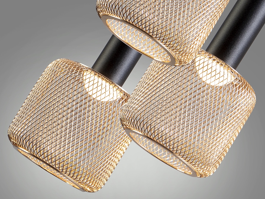 108993 Люстра 3L черный/золотой Schuller Sincro  - Вид №3