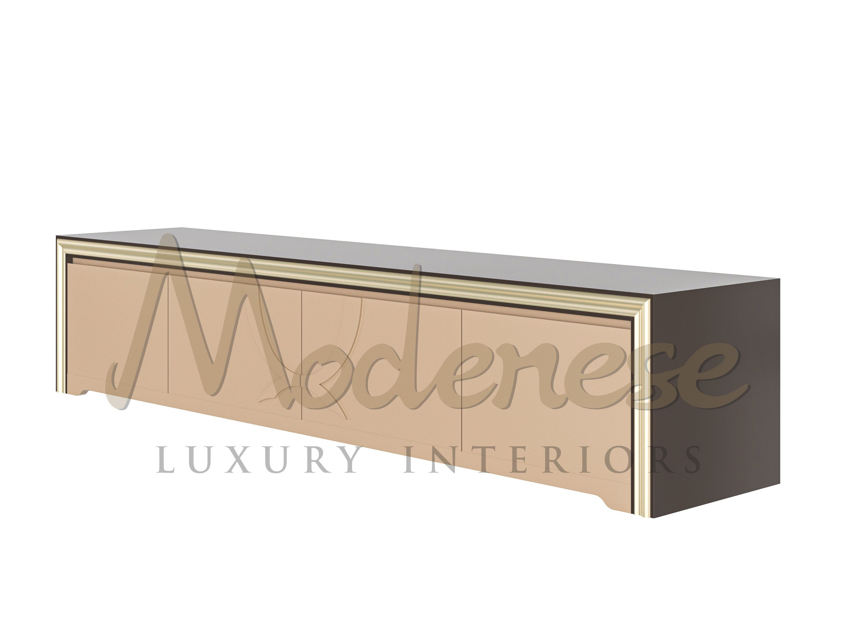 Шкаф для телевизора из бука с распашными дверцами Modenese Luxury Interiors Contemporary ARCH-00138996 - Вид №1