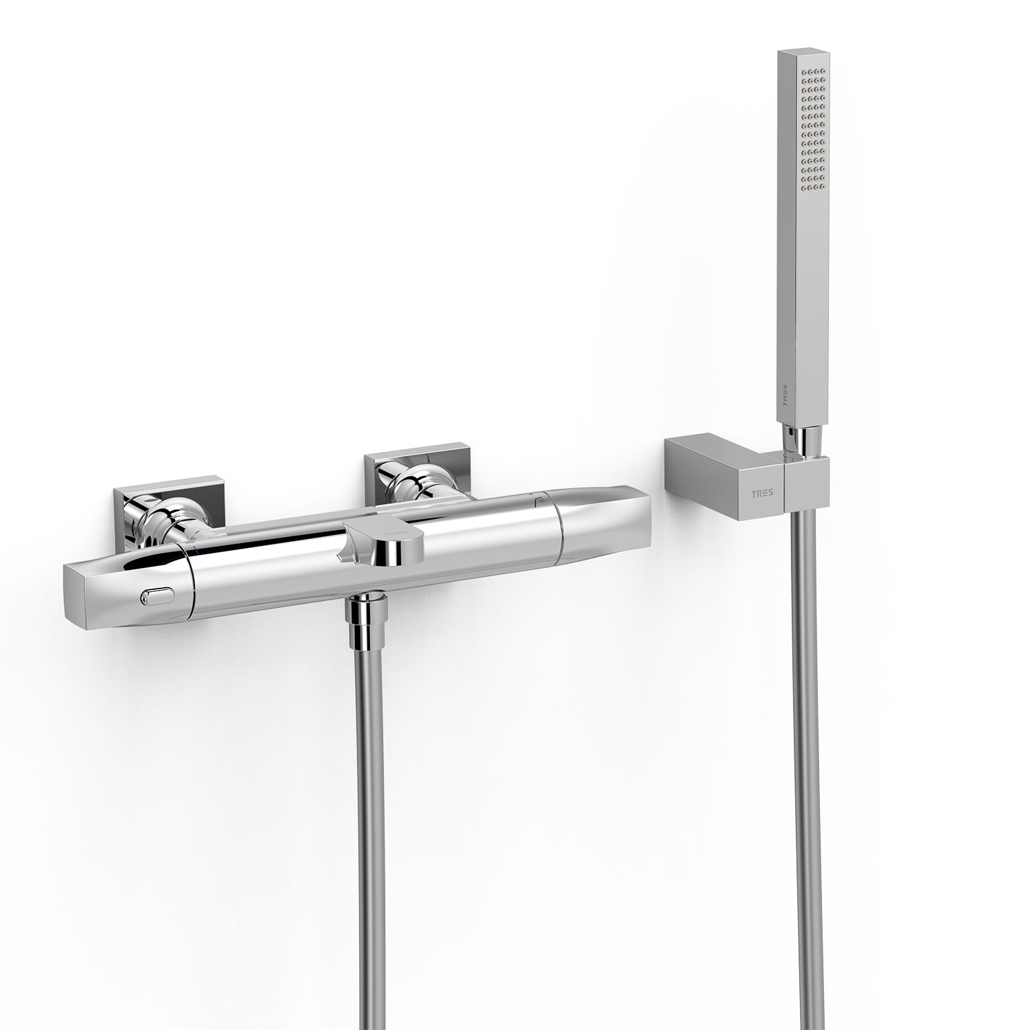 Настенный термостатический смеситель для ванны и душа-19017459 TRES Thermostatic